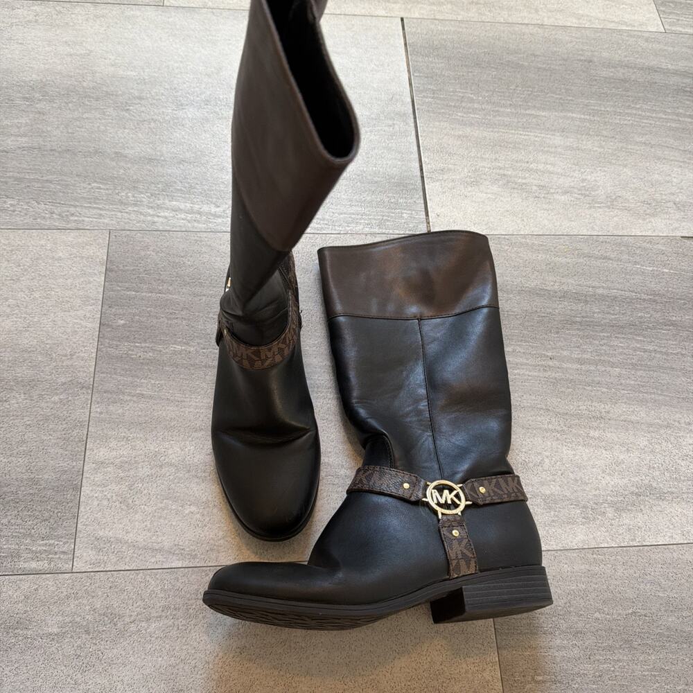 Little Girls Finley Bransyn Logo Detail Tall Shaft Boot Size 4